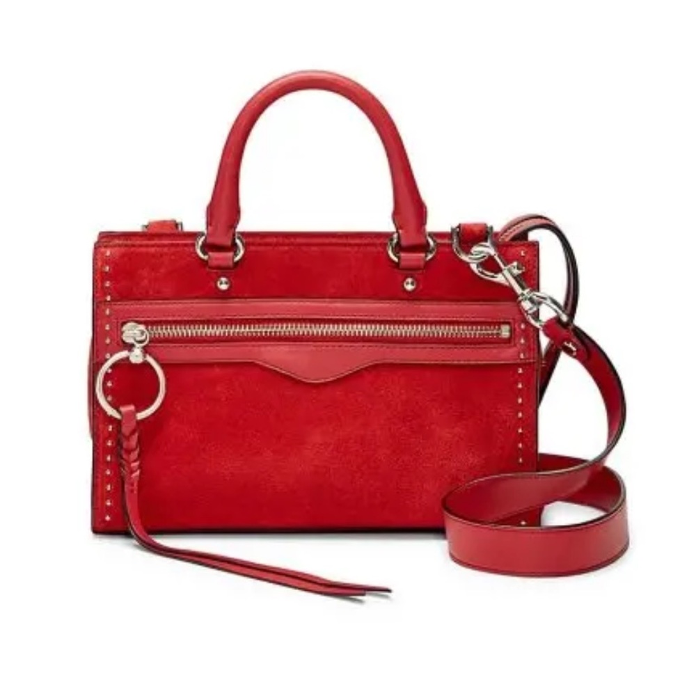 Rebecca Minkoff Studded Suede Crossbody Handbag